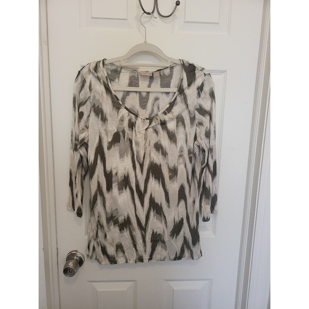 Chico's Long-sleeve blouse Size 8 (Chico's Size 1)